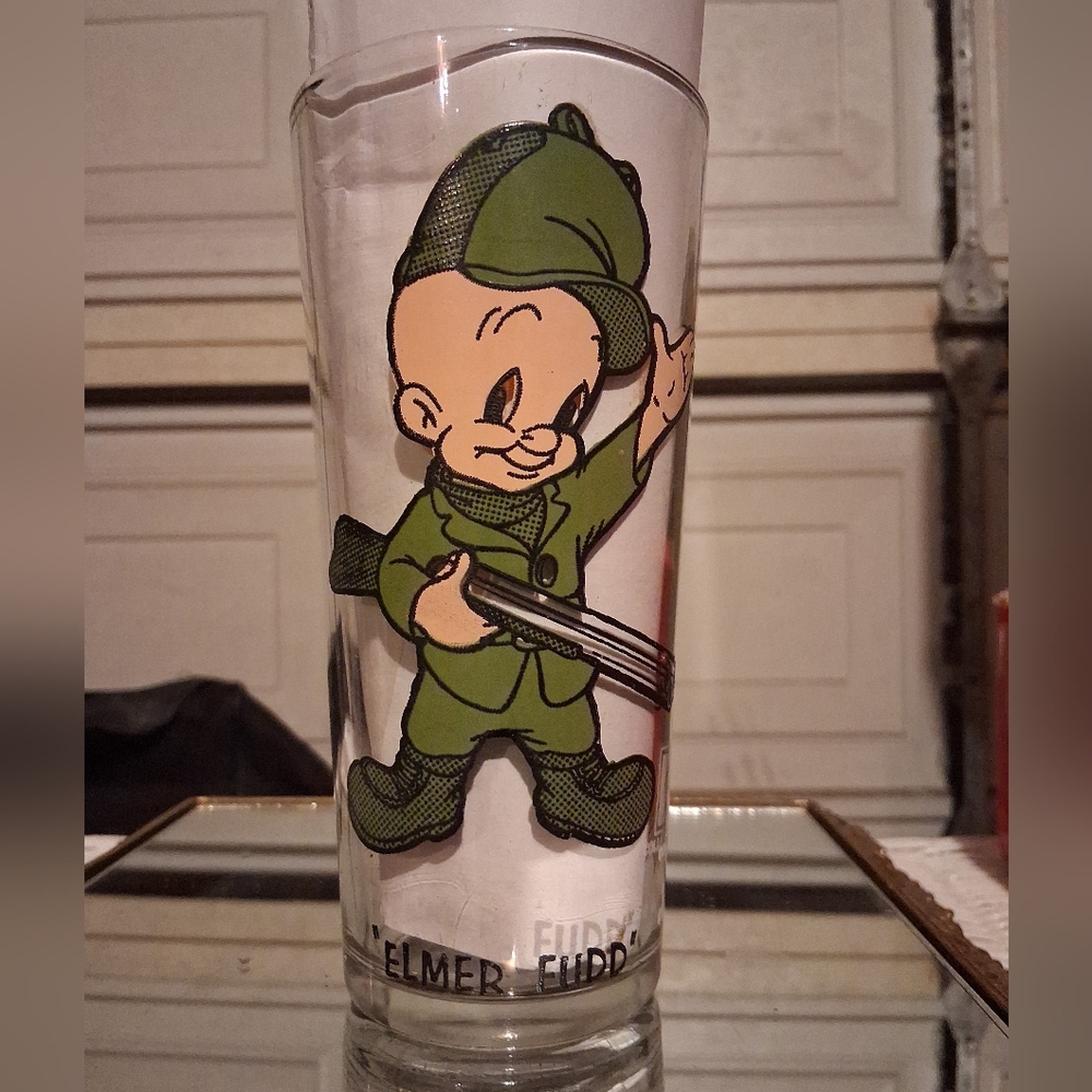 Vintage 1973 PEPSI Looney Toobs Glass Tumbler Feat Elmer Fudd